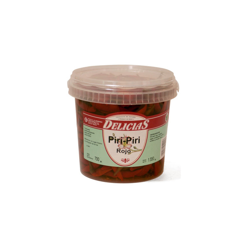 GUINDILLA ROJA (PIRI-PIRI) EN VINAGRE CUBO 4/1550g